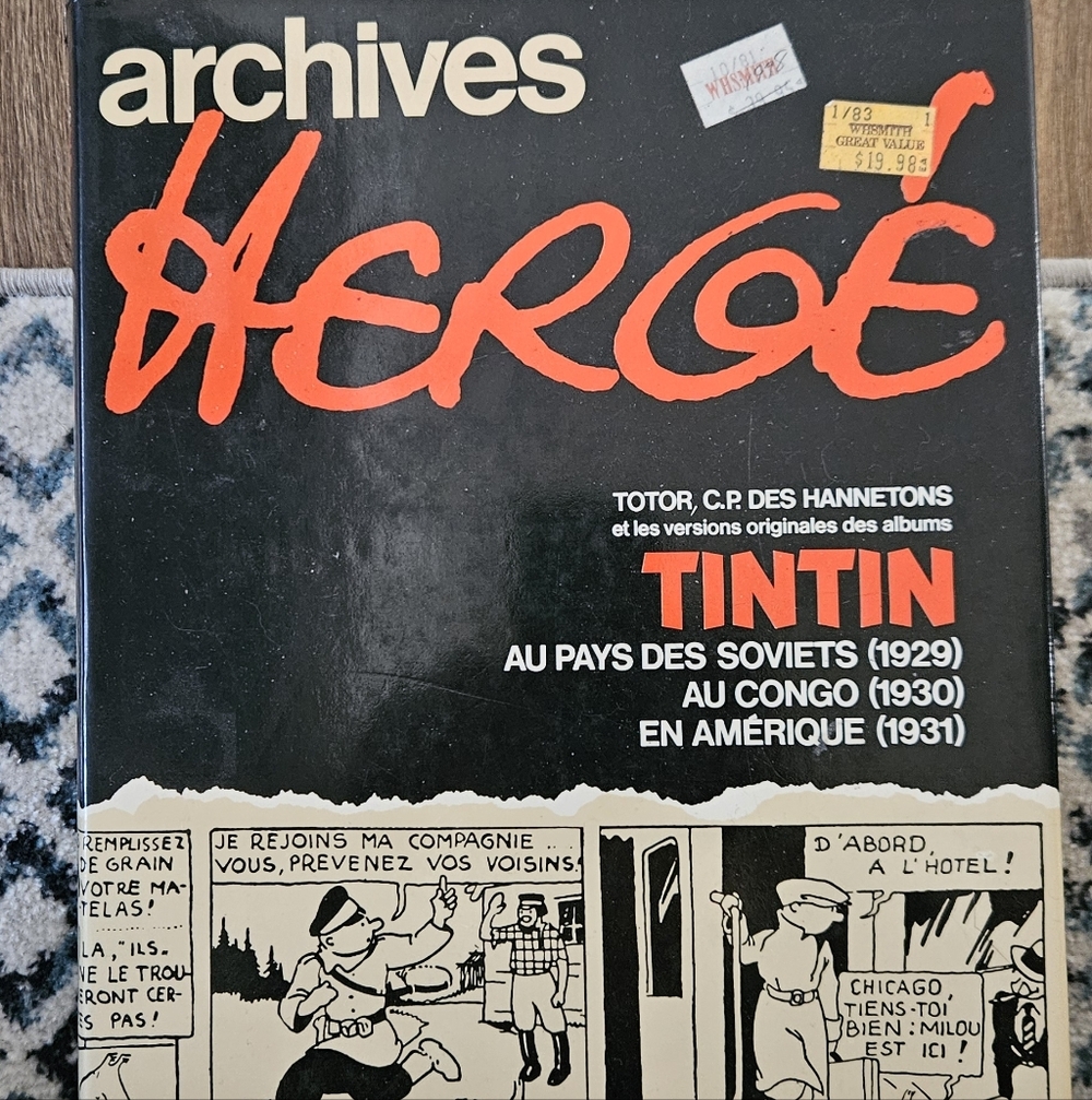 Vintage TINTIN 1  Large Hardcover French Version